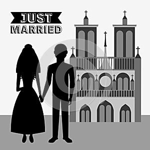 just married design