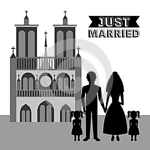 just married design