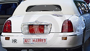 Just Married limousine