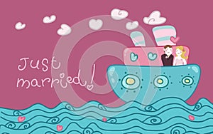 Just married love boat