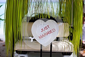 Just married sign