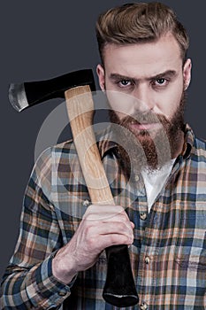 Just me and my axe.