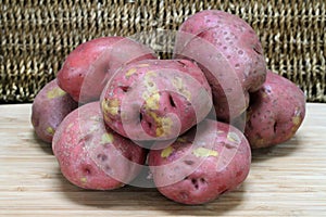 Just picked red potatoes, natural