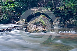 Just Upstream From Hoggs Falls On The Boyne River