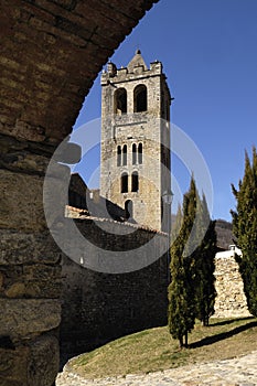 Justa and Rufina church, Prats de Mollo, La Preste, Vallespir, Languedoc-Roussillon, Pyrenees Orientales, France photo