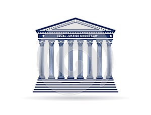 Justice court building image logo photo
