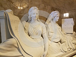 Justice and History Sculpture