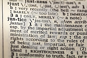 Justice impartial truth dictionary page