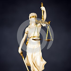 Justice and Law concept photo. Brown background