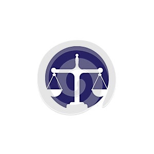 justice law Logo Template photo