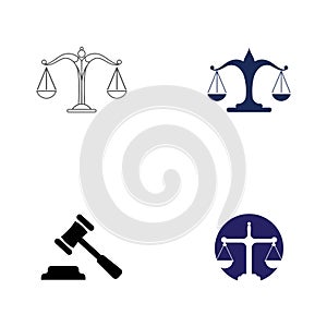 justice law Logo Template