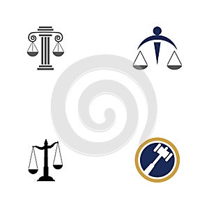 justice law Logo Template