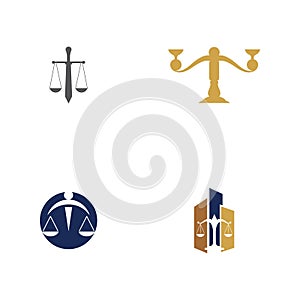 justice law Logo Template photo