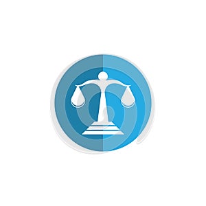 Justice Law Logo Template Vector Illustration design.