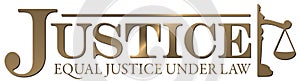 Justice Logo Gold Equal Justice Under Law Supreme Court
