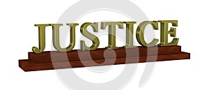 justice nameplate