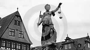 Justice Sculpture in Frankfurt
