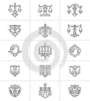 Justice Symbols Set
