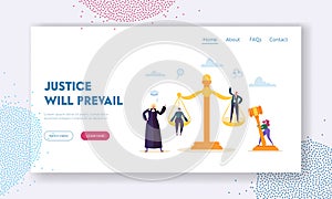 Justice will Prevail Landing Page. Judge Hears Witness and Evidence Presented by Barrister of Case, Assess Credibility Argument