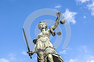 Justitia (Lady Justice) sculpture