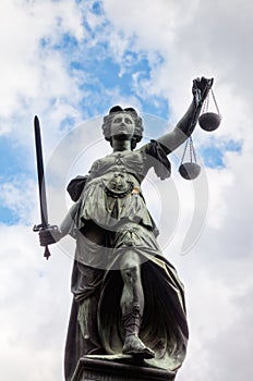 Justitia statue