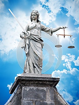 Justitia statue