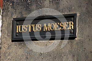 A Justus Moeser monument photo