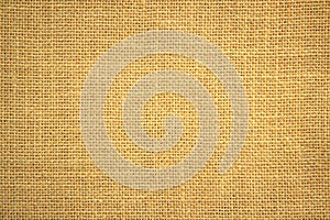 Jute hessian sackcloth burlap canvas woven texture background pattern in light beige cream brown color blank. Natural weaving