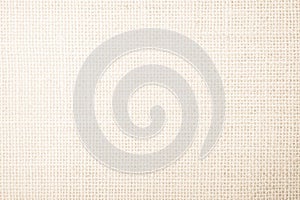 Jute hessian sackcloth burlap canvas woven texture background pattern in light beige cream brown color blank. Natural weaving