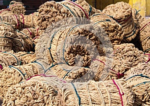 Jute is a long, soft, shiny vegetable fiber that can be spun into coarse, strong threads