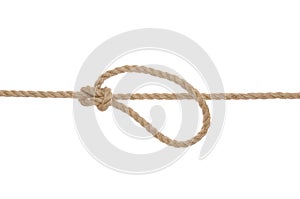 Jute Rope with Bowline Knot
