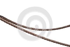 Jute rope isolated on a white background