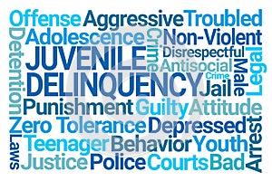 Juvenile Delinquency Word Cloud photo