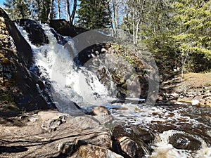 Juveninkoski Rapids in Jämsä, Finland in Early Summer