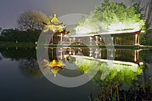 Juzizhou Park night, Changsha, China