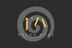 JVA abstract letter logo design