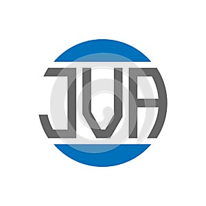 JVA letter logo design on white background. JVA creative initials circle logo