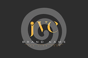 JVC abstract letter logo design