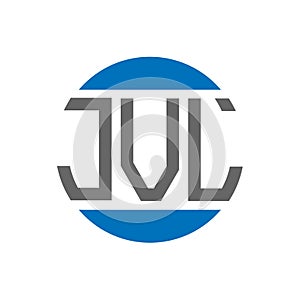 JVL letter logo design on white background. JVL creative initials circle logo concept. JVL letter design