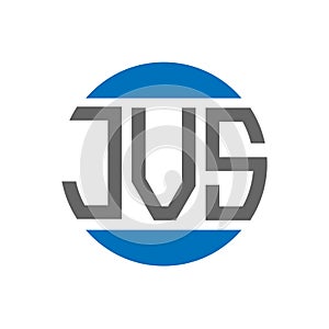 JVS letter logo design on white background. JVS creative initials circle logo