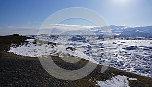 JÃÂ¶kulsarlon ice lake overview photo