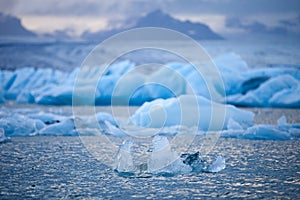Famoso glaciale laguna Sud islanda 