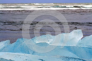 JÃ¶kursÃ¡rlÃ³n: the beach of icerber, ice and cold