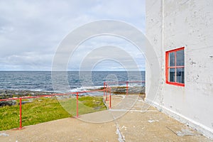 JÃ¸lnes Lighthouse outside BerlevÃ¥g in Finnmark, Norway