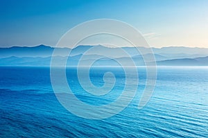 4K Beautiful Blue Gradient Background with Noise