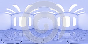 4K HDRI map, spherical environment panorama background, high contrast interior light source rendering, with bright lights 3d