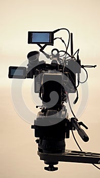 4K high defination video camera with tripod.