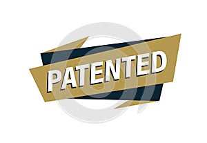 Patented stamp vector illustration, Patented