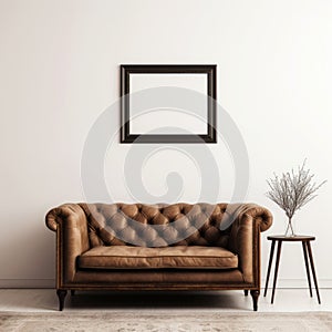 8k Resolution Leather Sofa With Loveseat Portrait Picture Frame photo