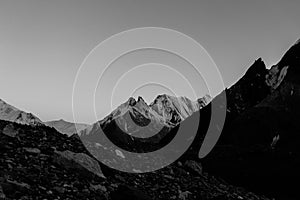 K2 trekking trail terrain, Karakoram range, Pakistan, Asia photo